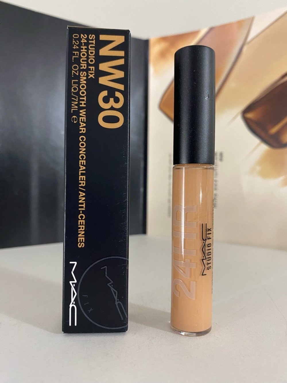 NW30~ MAC Studio Fix 24-Hour Smooth Wear Concealer, 0.24 OZ / 7 ML, NIB